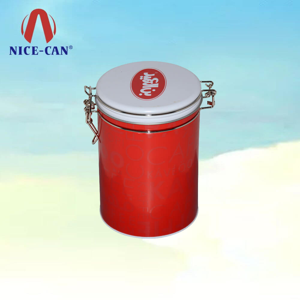 Wholesale Round Empty Airtight Lid Gift Packaging Container Tin Can Boxes